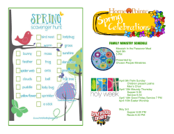 family ministry schedule