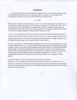 Introduction The purpose of this lab is to experimentally determine if