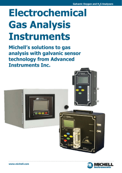 Electrochemical Gas Analysis Instruments