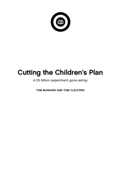 Cutting the Children`s Plan
