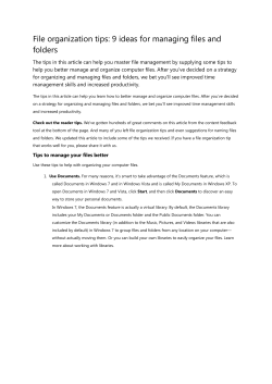 File organization tips: 9 ideas for managing files and folders