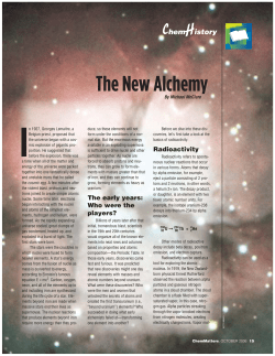 The New Alchemy - American Chemical Society