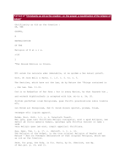 Full text of "Christianity as old as the creation : or, the gospel, a