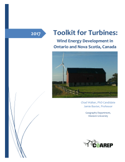 Toolkit for Turbines: Wind Energy Development in