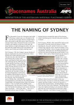 the naming of sydney