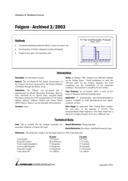 Folgore - Forecast International
