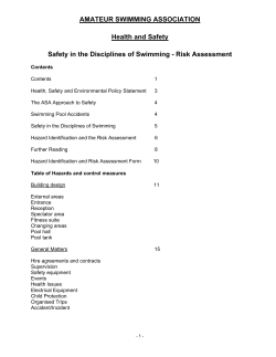 AMATEUR SWIMMING ASSOCIATION Health and Safety Safety in