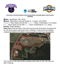 2016 UCA XC Challenge - Central Arkansas Athletics