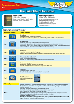 The Lake Isle of Innisfree
