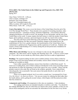 The United States in the Gilded Age - Rutgers