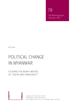 Political change in Myanmar: Filtering the murky waters of