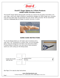 Oval-8&reg; Finger Splints by 3-Point Products