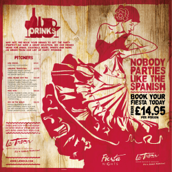 Pitchers - La Tasca
