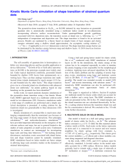 Kinetic Monte Carlo simulation of shape transition - Lam, Chi-Hang