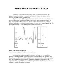 mechanics of ventilation - UBC Critical Care Medicine, Vancouver BC