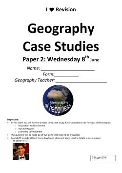 Paper 2: Wednesday 8