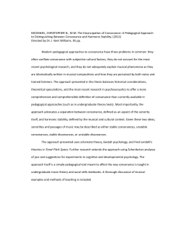 The emancipation of consonance