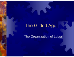 The Organization of Labor