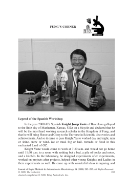 FUNG`S CORNER Legend of the Spanish Workshop In the year