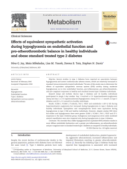 Effects of equivalent sympathetic activation during hypoglycemia on