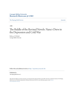 The Riddle of the Revised Novels: Nancv Drew in the Depression