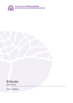 English - ATAR Syllabus