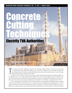 Concrete Cutting Techniques Electrify TVA Authorities