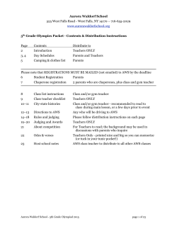 5th Grade Olympiad Information Packet