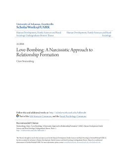 Love-Bombing: A Narcissistic Approach to Relationship Formation