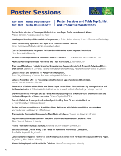 Poster sessions