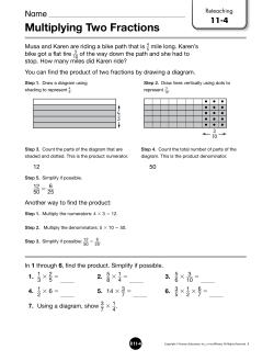Multiplying Two Fractions