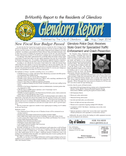 Glendora Report - City of Glendora