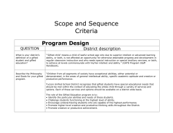 Scope and Sequence - Tucson Unified School District