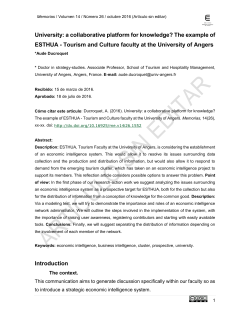 University: a collaborative platform for knowledge? The example of