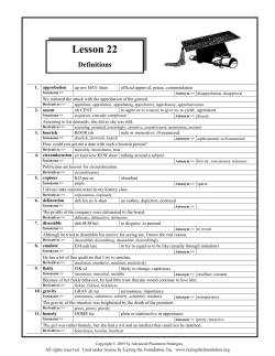 Lesson 22
