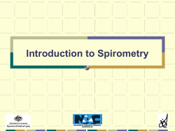 Introduction to spirometry