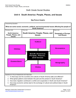 Sixth Grade Social Studies Unit 4