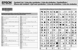 EPSON Symbol List