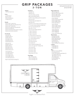 3 Ton Grip Truck Package