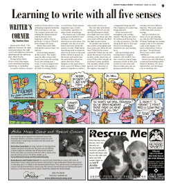 Learning to write with all five senses