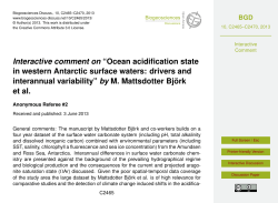 Interactive comment on &ldquo;Ocean acidification state in western