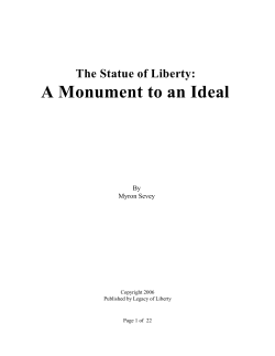 The Statue of Liberty: A Monument to an Ideal