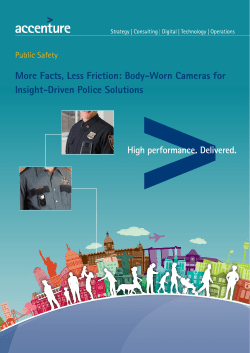 More Facts, Less Friction: Body-Worn Cameras for Insight