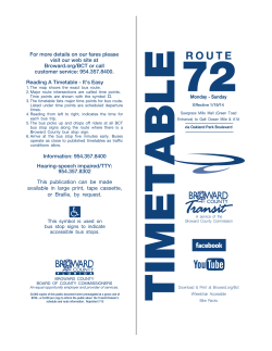 Full Week  - Broward County!