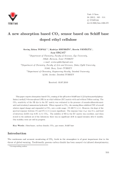 A new absorption based CO2 sensor based on