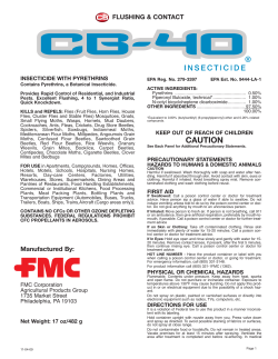CB-40 Insecticide Label - Do My Own Pest Control