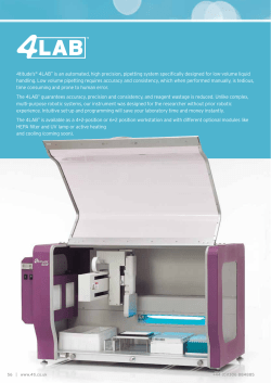 Flyers Brochures 4LAB Brochure