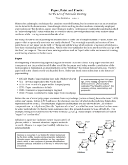 Paper, Paint and Plastic