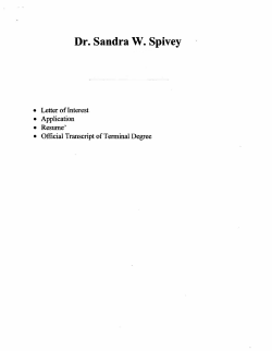 Dr. Sandra W. Spivey - huntsvillecityschools.org