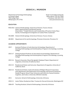 Curriculum Vitae - Jessica Munson, PhD